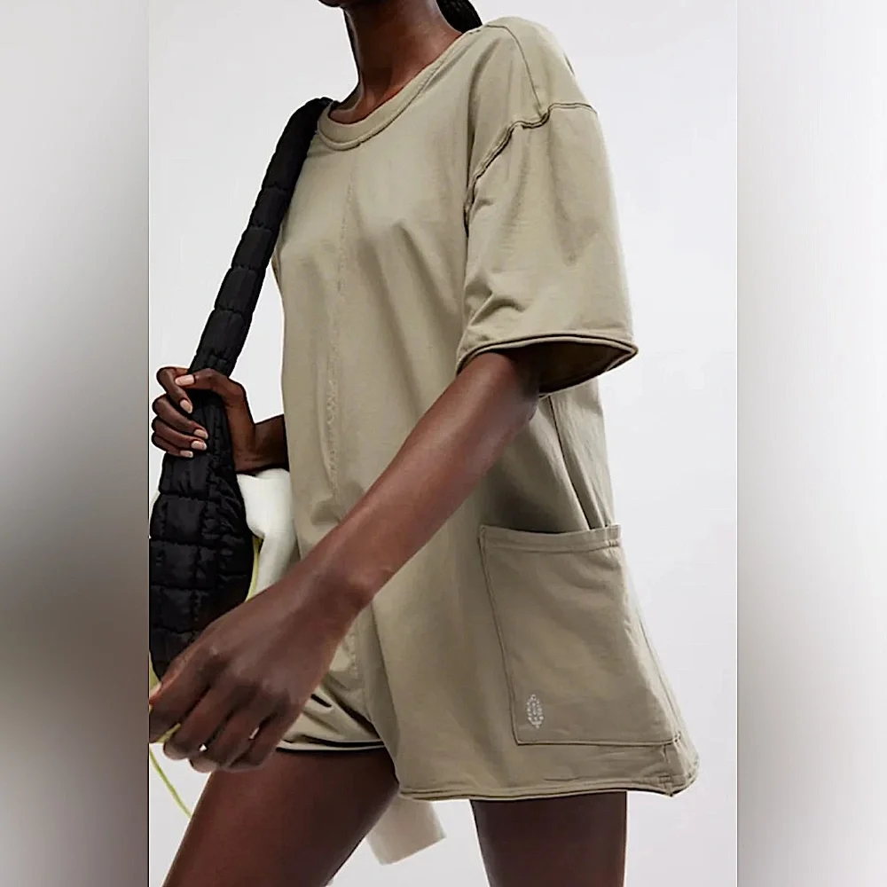 FP Movement Hot Shot Tee Romper NWT - Picture 1 of 10
